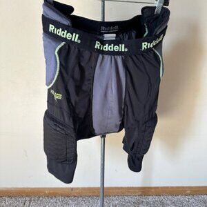 Riddell Black Padded Football Girdle Shorts   8416